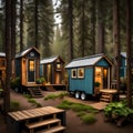 Tiny house living - ai generated image