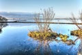 Tiny island in Haringvliet estuary