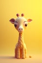 Tiny isometric Giraffe generative AI