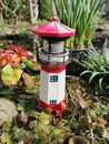 Tiny lighthouse in the garden