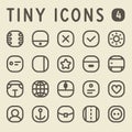 Tiny Line IconsSet 4 Royalty Free Stock Photo