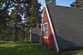 Tiny little cabins for rent Royalty Free Stock Photo