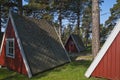 Tiny little cabins for rent Royalty Free Stock Photo