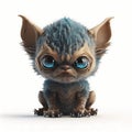 Tiny Monster Cat. Generative AI Royalty Free Stock Photo
