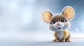 Tiny mouse explores tabletop, a closeup encounter with curious creature small Royalty Free Stock Photo