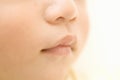 Tiny mouth of baby Royalty Free Stock Photo