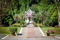 Tiny pagoda at the entrance to Wat Tham Pha Plong Temple Royalty Free Stock Photo