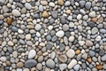 tiny pebble stone wall with uniformity Royalty Free Stock Photo