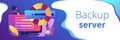 Backup server concept banner header. Royalty Free Stock Photo