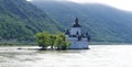 Pfalzgrafenstein Castle. near Kaub in the middle of Rhine river, A UNESCO World Heritage Site Upper Middle Rhine Valley