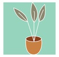 Tiny plant in a pot, icon
