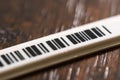 Tiny plastic security anti-theft barcode Royalty Free Stock Photo