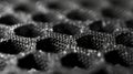Tiny raised bumps can be felt tered across the graphene sheet providing another layer of texture and complexity to its