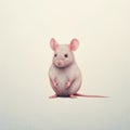 Minimalist Retro Mouse Illustration With Colorized Minimal Retouching Royalty Free Stock Photo