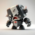 Tiny Rebel Character Robot. Generative AI Royalty Free Stock Photo