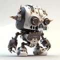 Tiny Rebel Character Robot. Generative AI Royalty Free Stock Photo