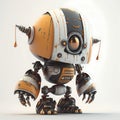 Tiny Rebel Character Robot. Generative AI Royalty Free Stock Photo