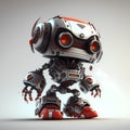 Tiny Rebel Character Robot. Generative AI Royalty Free Stock Photo