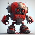 Tiny Rebel Character Robot. Generative AI Royalty Free Stock Photo