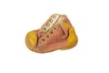 Tiny retro shoe for toddler isolated Royalty Free Stock Photo