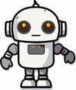 Tiny Robot: Metallic Gray Sticker