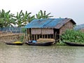 settlement at Sundarbans waterways, Bangladesh Royalty Free Stock Photo