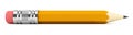 Tiny sharp yellow pencil