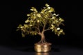 a tiny sprouting money tree symbolizing financial growth