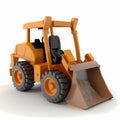 Tiny Toy Front Loader. Generative AI Royalty Free Stock Photo