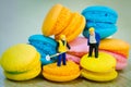 Tiny toys made macaroons