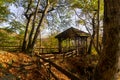 Tiny view point in valley called Mullerthal in Luxembourg