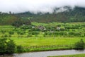 A tiny village in Tibet Royalty Free Stock Photo