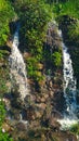 Tiny waterfalls mountain spring water