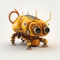 Tiny Worm Robot. Generative AI