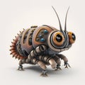 Tiny Worm Robot. Generative AI