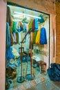 The yarn stall in Grand Bazaar, Kashan, Iran Royalty Free Stock Photo