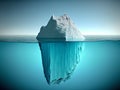 Tip of the iceberg. Business concept. generative ai. Iceberg. Success business metaphor