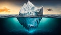 Tip of the iceberg. Business concept