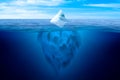 Tip of the iceberg. Royalty Free Stock Photo