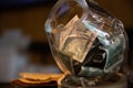 Tip Jar at a sushi bar Royalty Free Stock Photo