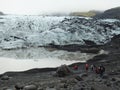 Tip of SÃÂ³lheimajÃÂ¶kull glacier in south of Iceland