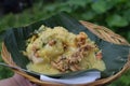 Tipat blayag delicious typical culinary delights from Buleleng, Bali Royalty Free Stock Photo