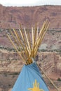 Tipi, American Indian tents in Capitol Reef National Park Royalty Free Stock Photo