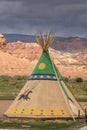 Tipi, American Indian tents in Capitol Reef National Park Royalty Free Stock Photo