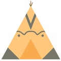 Tipi teepee vector eps illustration by crafteroks