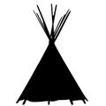 Tipi teepee vector eps illustration by crafteroks