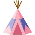 Tipi teepee vector eps illustration by crafteroks