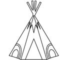 Tipi teepee vector eps illustration by crafteroks