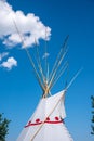 Tipi tepee at Canada Day celebrations Royalty Free Stock Photo