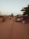 A tipcal African street.